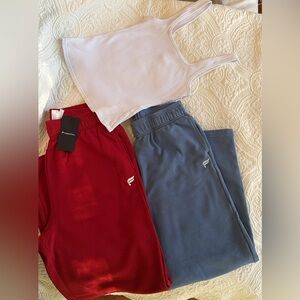 Fabletics White Ribbed too and 2 pairs of joggers!
